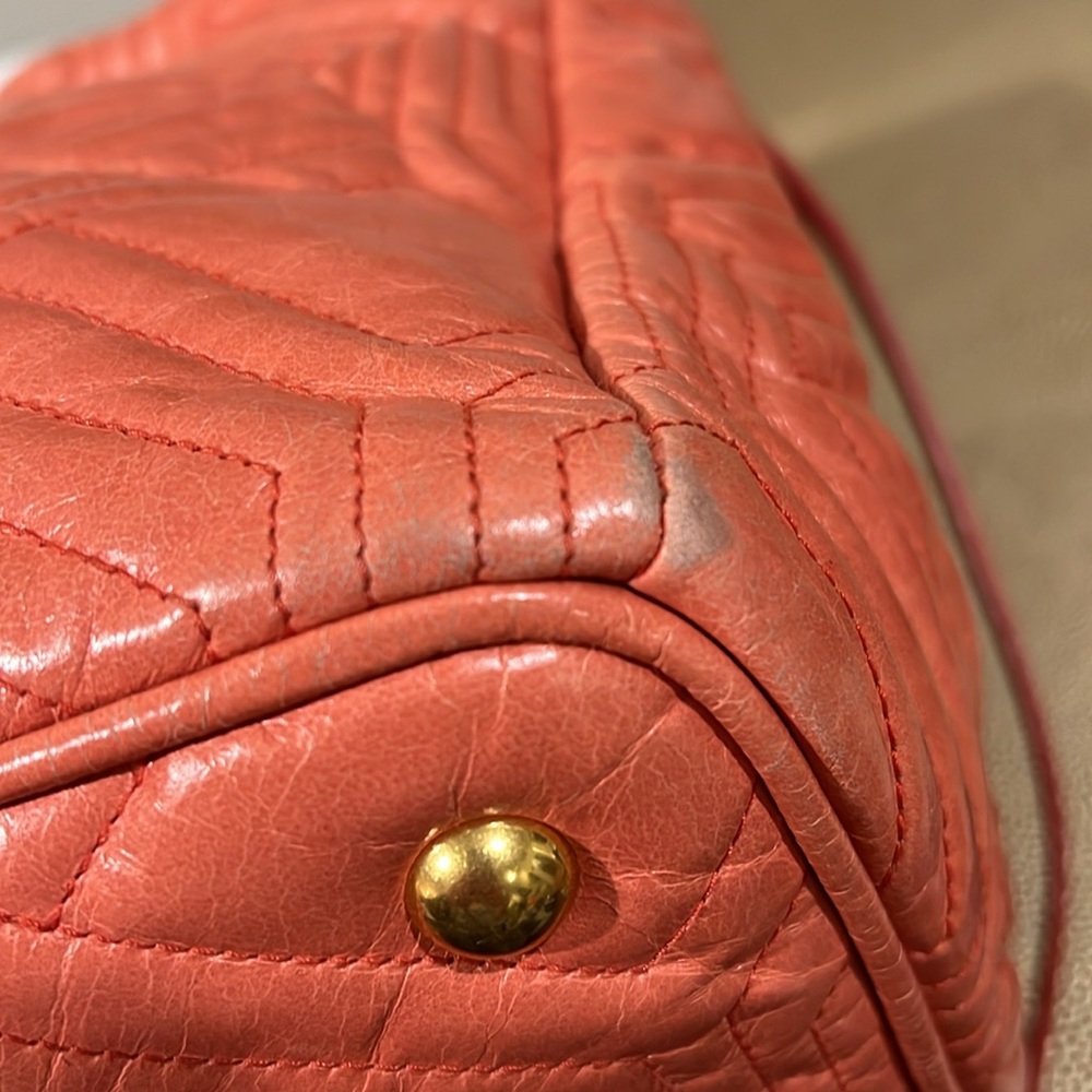 Miu Miu Pink Quilted Women's Bag EUC - Picture 14 of 15